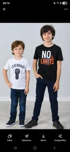 calças  jeans infantil de 6 a 12 anos