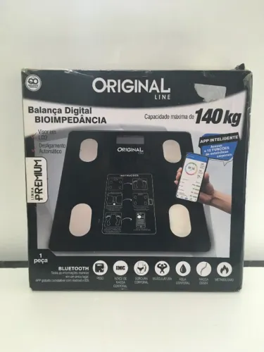 Balança Digital Bioimpedância Original Line Bluetooth c/ app - NOVA