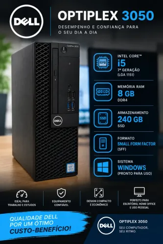 DELL OPTIPLEX 3050 i5-7ª 8GB RAM 240 SSD