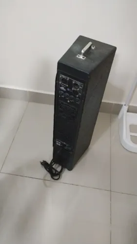 Par de caixas Line array ativa e passiva 300w rms