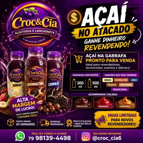 ? CROC&CIA ? SALGADOS PARA FESTAS & AÇAÍ NO ATACADO ?