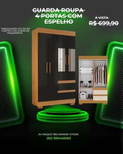 Guarda roupa solteiro a pronta entrega
