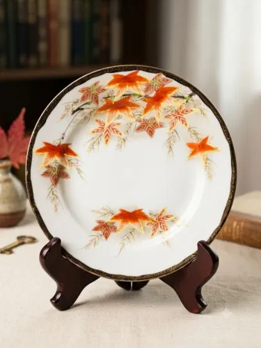 Par de Pratinhos Decorativos Porcelana Japonesa Vintage - Perfeito Estado