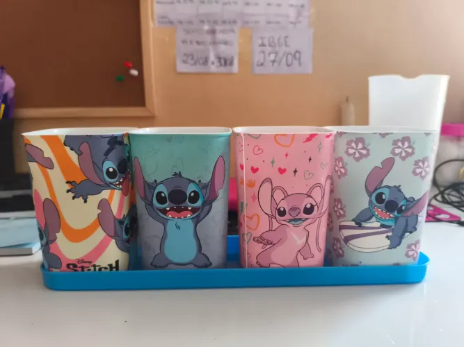 Porta Canetas do Stitch