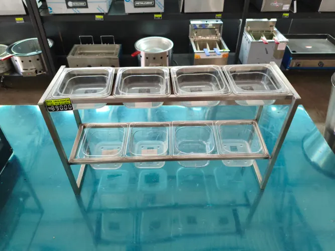 Porta Condimentos Inox p/ 8 Cubas - Danillus