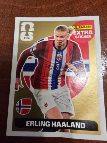 Figurinha Extra Sticker Haaland Legends Ouro