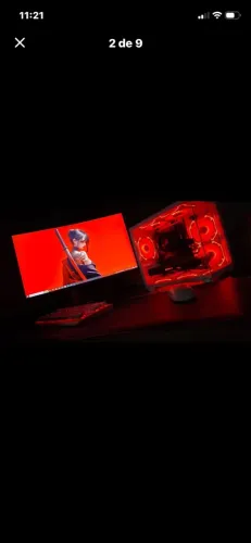 PC GAMER COMPLETO BRANCO + MONITOR 180HZ + PERIFÉRICOS