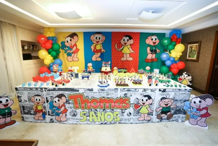 Painel sublimado Turma da Monica 5,2x2m