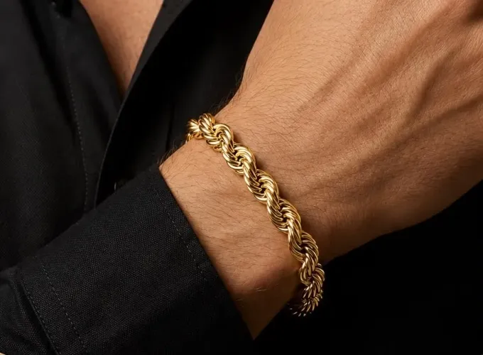 Pulseira Trancelim em Ouro 18k 750