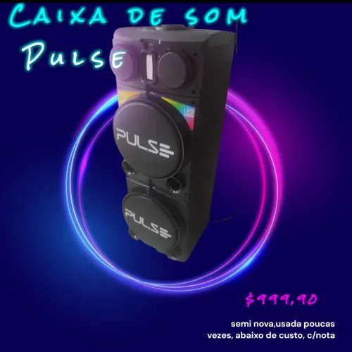Caixa de som semi nova 