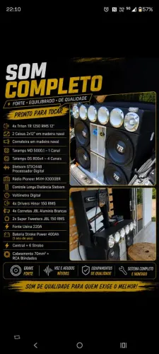 ? SOM AUTOMOTIVO COMPLETO - PROJETO DE ALTA QUALIDADE ?