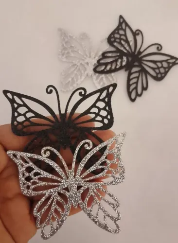 Borboleta em Eva com glitter