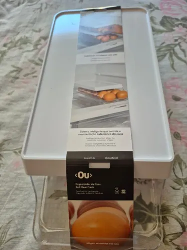 Porta Ovos Bandeja Dispenser Rolante Organizadora 14 Uni Ou