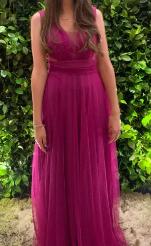 Vestido de festa Marsala 