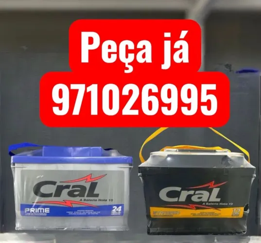 Bateria de carro 12 e 24 meses garantia 