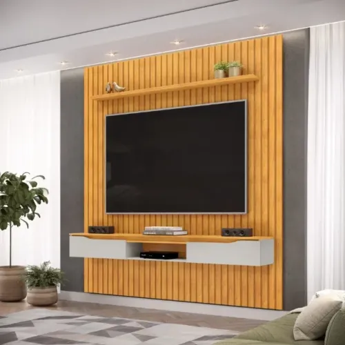 Conj. Painel Pratic e Bancada Isac 55´´ Polegadas - UNIAO MOVEIS (ENTREGAMOS)