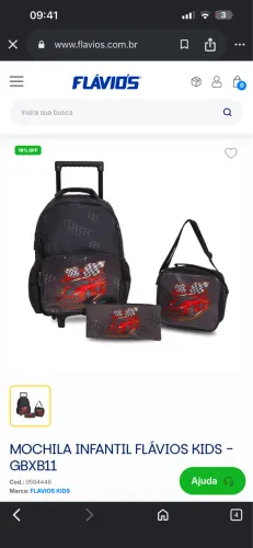 Kit Escolar Infantil Original Flávio?s Kids - Super Oferta NOVO