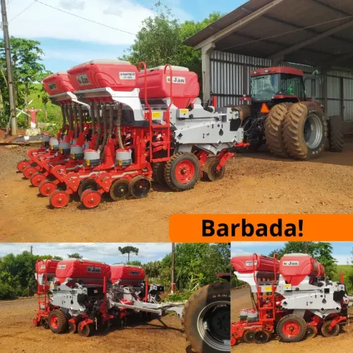 Plantadeira Soja e Milha 10 Linhas Articulada Seminova