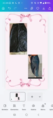 Saia Midi em Material Sintético (Ecocouro)