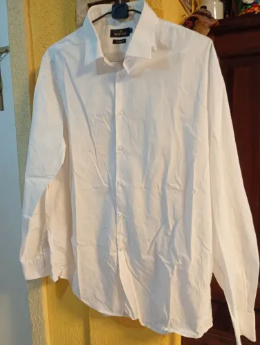 Camisa branca masculina slim 46 ( BROOKSFIELD)