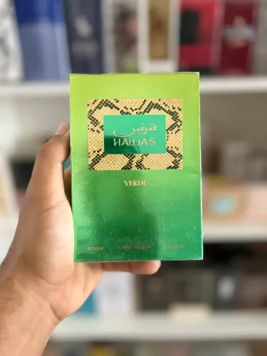 Hawas Verde Rasasi Eau de Parfum Perfume Árabe Masculino 100ml LACRADO