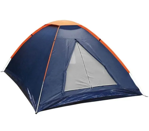 Barraca de Camping Panda 3 pessoas, Tela Mosquiteiro com 1 Janela, Formato Iglu