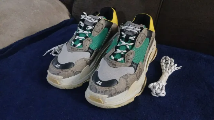 `Tênis Gucci x Balenciaga Triple S The Hacker Project Original Tam 44