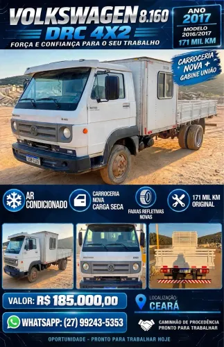 Caminhão Volkswagen Delivery 8.160 4x2