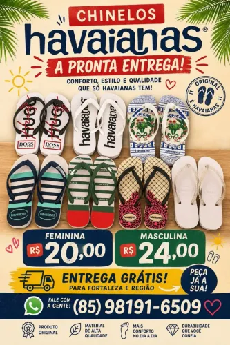Chinelas havaianas 