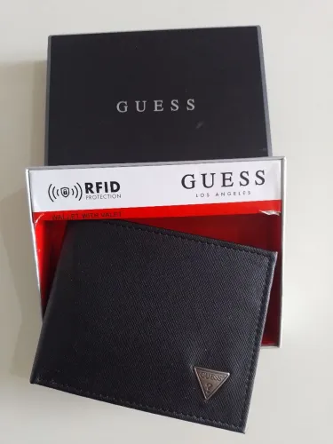 Carteira importada original Guess com RFID preta