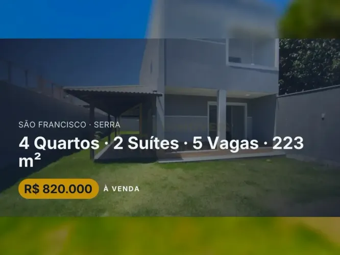 Casa Moderna em São Francisco: Conforto e Segurança a um Passo da Praia
