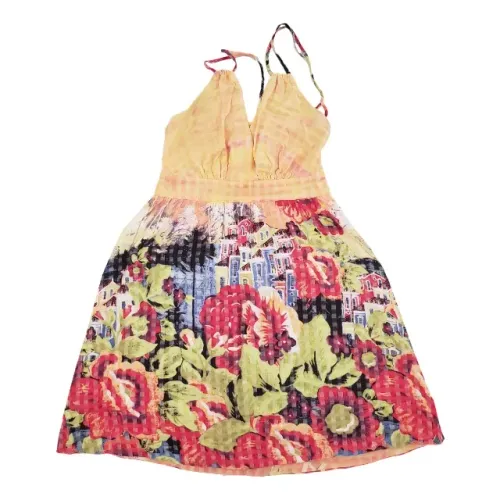 Vestido Afghan Original Amarelo Cidade Floral Tamanho G