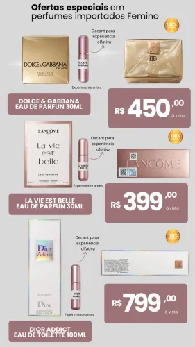 PERFUMES IMPORTADOS ORIGINAIS | FEMININOS