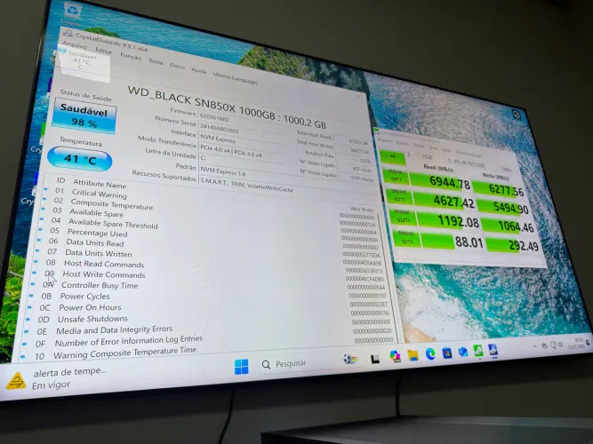 SSD NVME WD BLACK 1TB 7000MBS