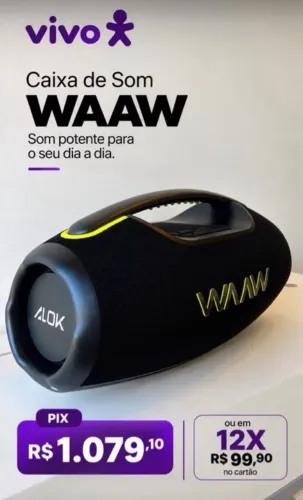 CAIXA DE SOM HYPERBOOM 1000