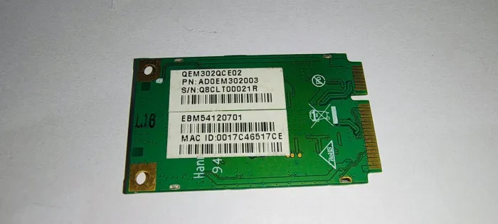 PLACA REDE WIFI PCIE PARA NOTE LG