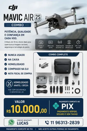 Drone DJi mavic air 2s