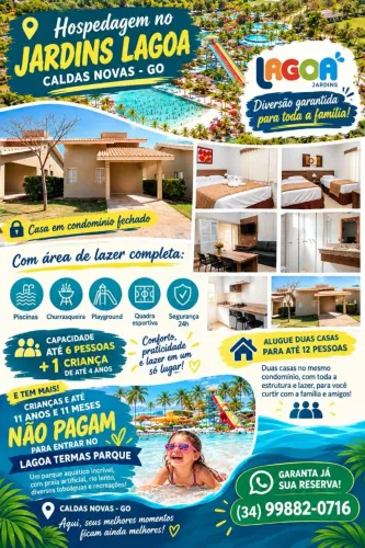 Casa de temporada em Caldas Novas, GO