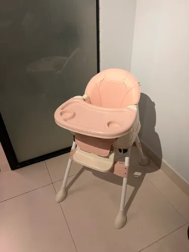 Cadeira De Alimentação Portátil Bebê Honey Maxi Baby Rosa
