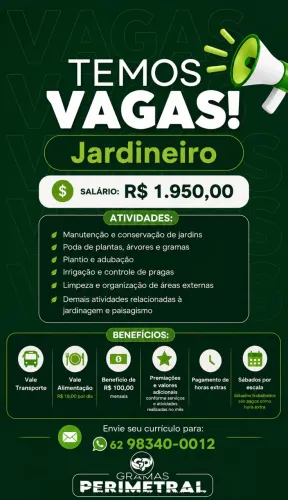 Vaga de jardineiro 