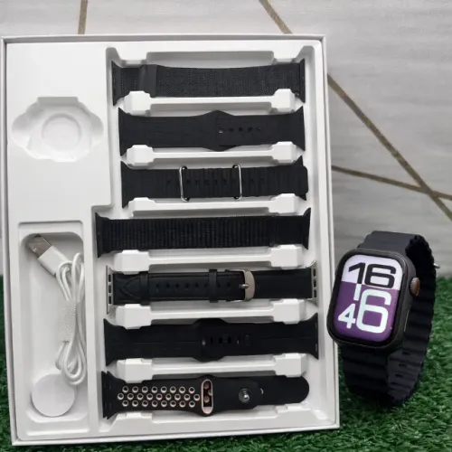 Relógio Smartwatch Howear Hw X Mini 7 Pulseiras 41mm Séries 10 Feminino Infantil Ips 