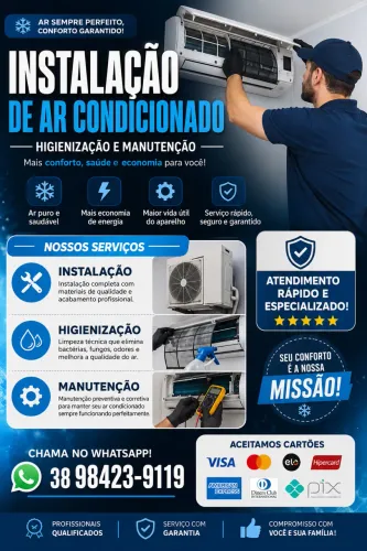 Instalação em ar condicionado