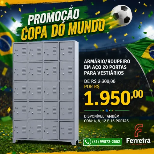 Roupeiro de vestiarios novos 4 8 12 16 20 portas leiam o anúncio