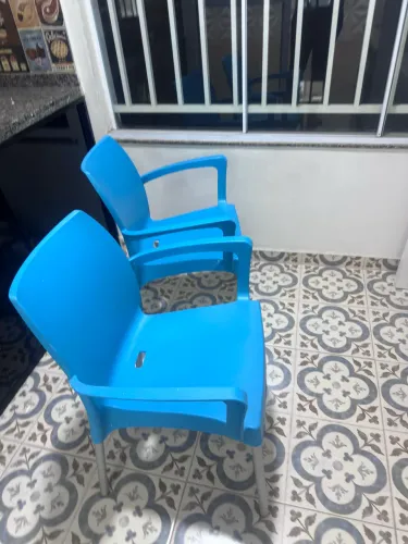 Cadeiras azul nova