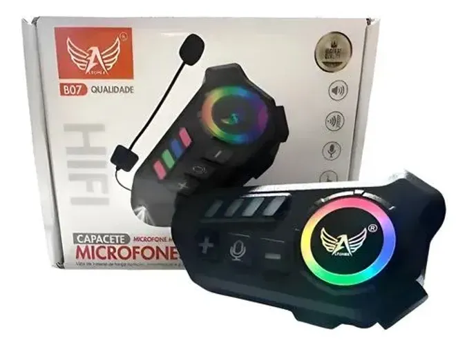 Microfone de capacete de moto 