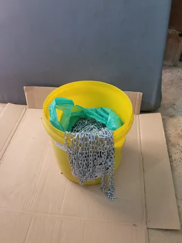 Corrente de aço inoxidável 3mm (VONDER) disponível 123 m  valor total R$ 291,00 