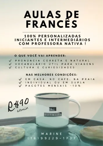 Aulas de francês individuais