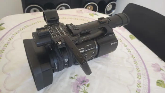 Filmadora Sony Z5 erro no bloco da lente.