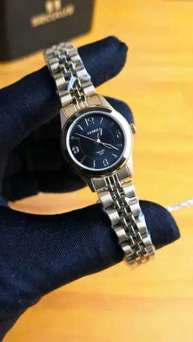 Relógio Seculus dourado feminino 25mm 