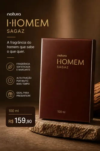 Perfume Natura I?HOMEM Sagaz 100ml